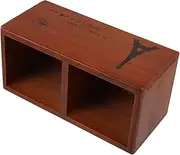 VALICLUD Vintage Wooden Scissor Holder Durable Hair Tool Organizer for Salon Home Multifunctional Storage Box for Barber Station Accessories Classic Design for Scissors Hair Tools