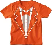 [NYC FACTORY] Kids Funny Tuxedo T-Shirt Black