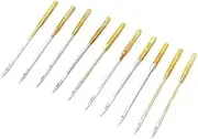 10Pcs Silver Sewing Machine Needles,Big Eye Sewing Machine Home Sewing Machine Needles Sewing Macine Size 16 Sewing Notions and Supplies，Machine Needles