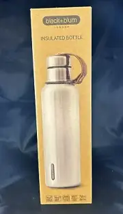 Stainless Steel Insulated Water Bottle Leak Proof 750ml Black and Blum