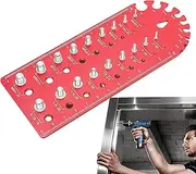 Nut and Bolt Thread Checker, Thread Pitch Gauge, Bolt Size Checker Tool, Multifunctional Nut Identifier, Bolt and Nut Size Checker, Stainless Steel Thread Pitch Gauge, Thread Gauge for Bolts