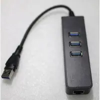 在飛比找蝦皮購物優惠-USB3.0多功能三孔HUB集合USB 3.0外接網路卡