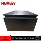 BLACK 725x420x460 Aluminium Drawbar/Caravan Toolbox | Top-Open Trailer Storage