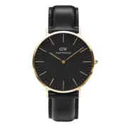 Daniel Wellington Classic Sheffield Black Leather Watch DW00100544