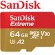 【公司貨】SanDisk 64GB 170MB/s Extreme microSDXC TF U3 V30 A2 64G 記憶卡