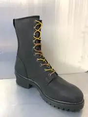 GEAR BOX 8020 9" Black Leather Size 14.5 M Logger Work Boots