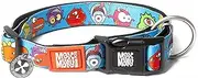 Max & Molly Smart ID Dog Collar with Gotcha! QR Safety Tag and Custom Pet Profile, Soft Padded Neoprene, Waterproof, Monsters, Small (11-18")