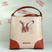 Michael Kors Mercer Medium Drawstring Bucket Messenger Bag Pink Multi