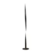 Jacqueline LED Modern Classic Twisted Floor Lamp Light - Black