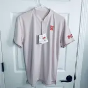 NWT Uniqlo Roger Federer RF 2018 Shanghai Tennis Polo Shirt Medium DRY-EX Nike