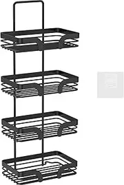 TMHCRDS 4 Tier Shampoo Bar Holder, Soap Dish Holder for Shower Wall No Drilling, Stainless Steel Shampoo Bar Holder, Multifunctional Wall Mounted Soap Bar Caddy for Shower and Bathroom, Kitchen Sink