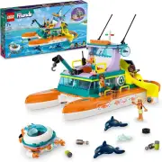 LEGO Friends Sea Rescue Boat 41734 Building Toy Set for Boys & Girls Ages 7+ Who