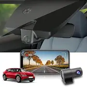 Fitcamx Dash Cam Front 4K and Rear 1080P Suitable for KIA EV6 GT Light Gt-Line Wind 2022 2023 2024, Integrated OEM Look, HD Video WDR, Dual Loop Recording G-Sensor, WiFi & APP, Easy to Set,128GB Card