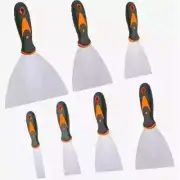 7 Pcs Stainless Steel Putty Knife Paint Scraper for Repairing Drywall Wallpaper