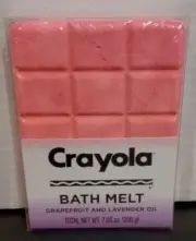 CRAYOLA-BATH MELTS - Grapefruit & Lavender Oil - New Sealed - 7.05 Ounces
