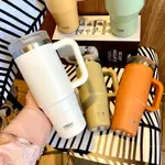 【現貨】TYESO THERMOS CUP 40 OZ 大容量真空保溫杯 304 不銹鋼水瓶帶把手冷熱杯 900ML/1