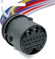 19 Pin 13158679 Car Door Composite Size Hole Auto Plug Wiring Harness Electronic Connector with Cable Compatible with OPEL DJ7191-2.0-3.5-21 (Color : 19P with 15cm Wire, Size : 1Pc)