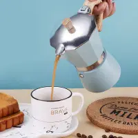 在飛比找Yahoo!奇摩拍賣優惠-咖啡壺 咖啡器具 咖啡杯 摩卡壺意式家用手沖咖啡壺套裝意大利