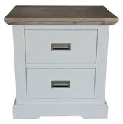 VI Folkestone Solid Timber 2 Drawer Bedside