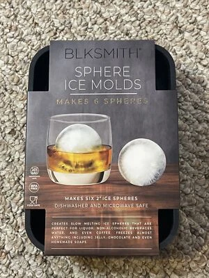 BlkSmith Makes 6 - 2” Sphere Ice Molds New