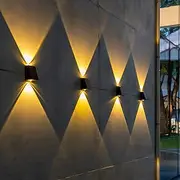 2pcs Solar Wall Lights Outdoor LED Garden Lights Waterproof Wall Light Smart Light Control Sensor Porch Lamp Courtyard Balcony Fence Channel Lighting Landscape