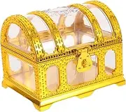 Treasure Box Decorative Pirate Chest Multi Function Storage Box for Stylish present for Halloween Parties and Pirate Theme Events for Imagination and Play