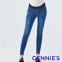在飛比找PChome24h購物優惠-Gennies奇妮 經典修身彈性窄管牛仔褲-藍(T4D02)