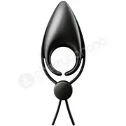 Satisfyer Sniper Cock Ring Black Adjustable With Clit Stimulator