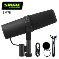 在飛比找PChome24h購物優惠-SHURE SM7B人聲麥克風-錄音室豪華套裝組/防噴罩/麥