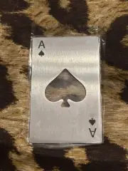 Poker/Card Bottle Opener- new, credit card size, will ship