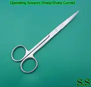 3 PIECES OF OPERATING DISSECTING SCISSORS 5.5" CURVED SHARP SHARP