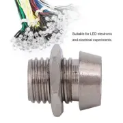 50Pcs Metal Copper Lampholder Light-Emitting Diode Holders Base Accessory