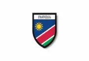 PATCH PATCHES EMBLEM IRON ON GLUE PRINT FLAG world crest namibia