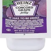Heinz Grape Jelly Single Serve Packet (0.5 oz Packets, Pack of 200)