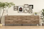 Merryluk Large Chest of Drawers with 12 Dressers,Modern Large Capacity Clothing Storage Cabinet with Deep Drawers, Dresser for Bedroom, Living Room, Hallway