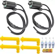 For Honda VT1100 Shadow Spirit Aero 1100 Ignition Coil Pack & Spark Plug + Cap