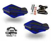 Powermadd Sentinel LED Turn Signal Handguards Blue Black Snow Stealth Hayes