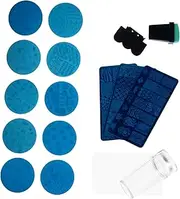 BIUDECO Diy Nail Art Wear Nails Nail Beauty Templates Manicure Set 13pcs Nail Stencils Molds