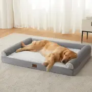 Orthopedic Dog Beds for Large Dogs, Waterproof Memory Foam Large Dog Bed with...