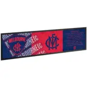 Melbourne Demons Bar Runner Rubber Mat AFL Footy Team Song Man Cave - 90x25cm