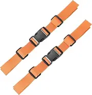 uxcell Backpack Chest Strap [2PCS] - Adjustable Sternum Straps Use for Backpack Replacement & Hiking & Jogging - [Orange-11 x 6IN] Chest Belt with Quick Release Buckle