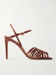 [Gianvito Rossi] Gianvito Rossi - Kerry 95 Satin Sandals - Orange - IT37 IT 37 Orange