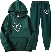 [Mthrpn] My ordéred Items,and Slim Fit Suit Women's 2 Piece Outfits Casual Long Sleeve Pullover Hooded Long Sleeve Top Sets Mens (3-Green, XL), 3-green, X-Large