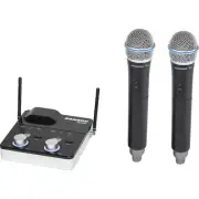 Samson SWC288MHQ8-D 288m Handheld Dual-Channel Wireless Handheld Microphone Syst