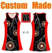 Custom Designs Women A-line Netball Dresses Panel & Sublimated Activewear 91