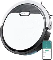 [Dyrabitick] V3 Robot Vacuum and Mop, 3 in 1 Combo Cleaner for Home with Pet Hair and Hard Floor, 5000Pa Suction, Self-Charging, 120 Mins Run Time,Super Thin Body & Large Dust Box,App + Alexa