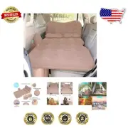 Inflatable Air Mattress - Travel Bed with Pump & 2 Pillows for Cars & Tents