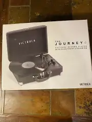 Speaker, Victrola Journey Bluetooth Suitcase Record Player, 3-Speed Turntable