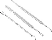 Healeved Nail Tools Set Stainless Steel Cuticle Remover Pusher Nail Polish Stripper Professional Manicure Kit Easy Care