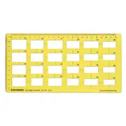 Geometric Drafting Rectangle Template Drawing Stencil Designing Measuring Ruler